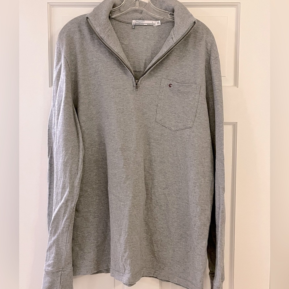 Criquet Quarter Zip Men’s Shirt-size large